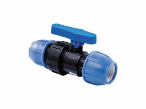 Кран шаровый ПНД 1х1 мм внутр/нар резьба компрессионный