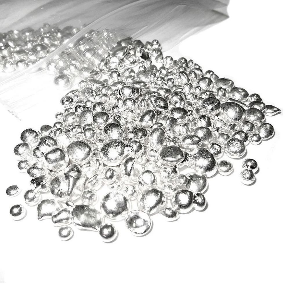 Серебро в гранулах 2 мм Ср99.99 ТУ 1752-013-05774969-2010